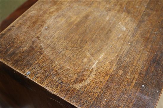 A Georgian mahogany bureau, W.118cm